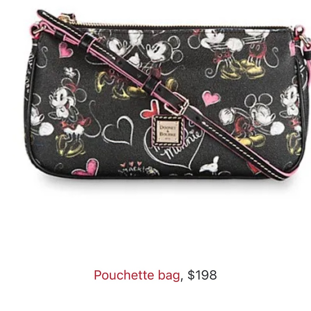 Disney x Dooney & Bourke Romancing Minnie Pouchette Crossbody Bag